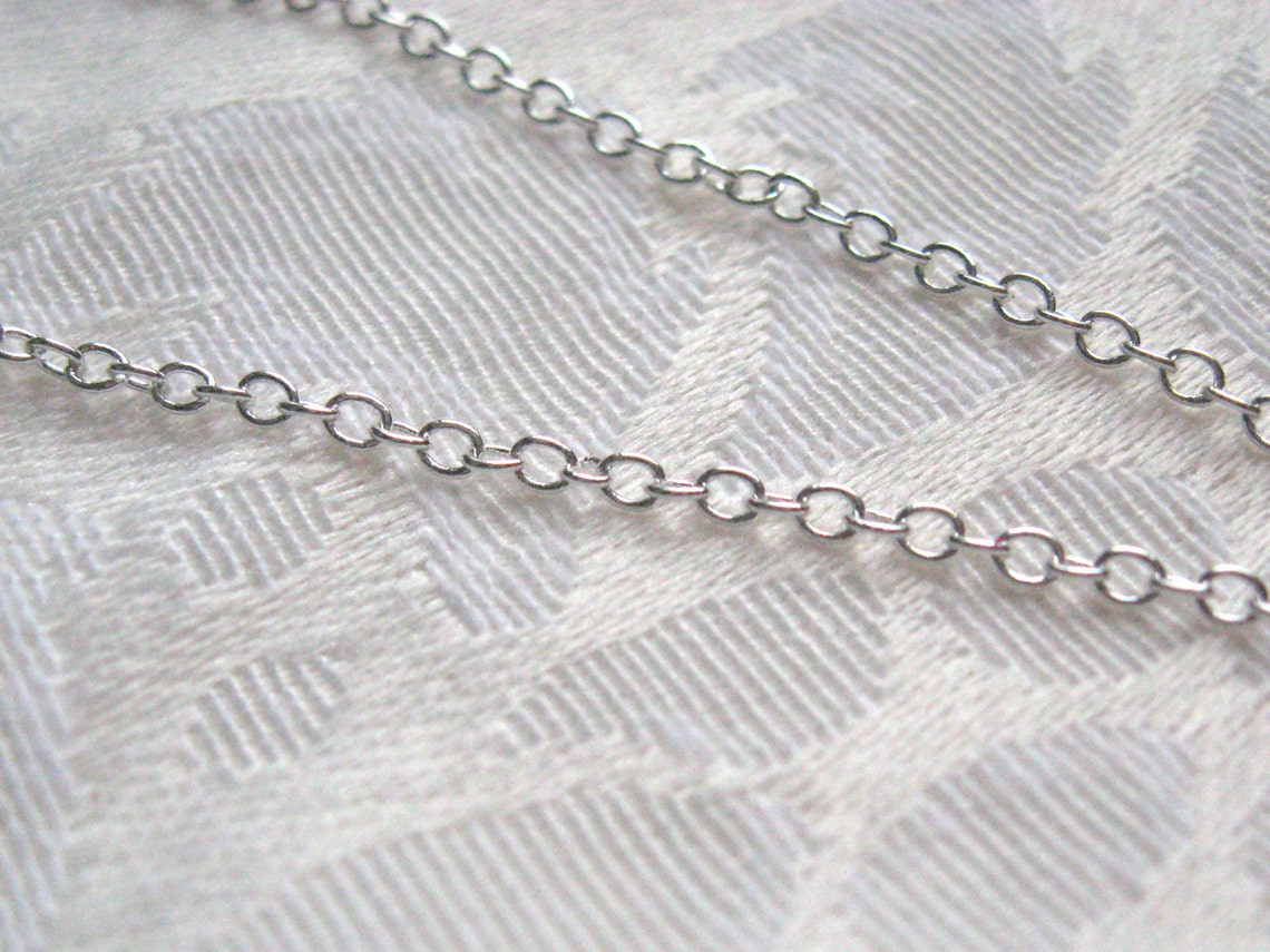 Double Entwined Heart Charm Necklace Sterling Silver Chain Etsy