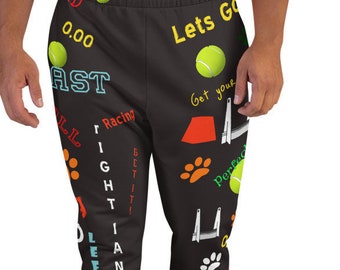 Flyball  Joggers For Men - Fitness Yoga Pant -  Dog Lover Gift - Unisex Joggers