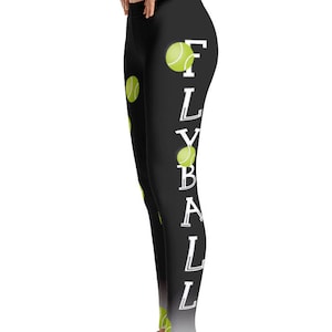 Flyball Dog Leggings - Flyball Yoga Pants - Flyball Pants - Flyball Dog Yoga Leggings - Dog Leggings - Flyball Leggings - Dog Sport Leggings
