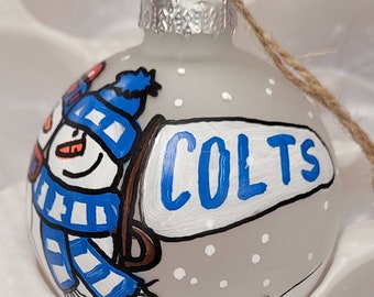 Personalized House Divided Ornament – Custom Team Colors & Mascots. Football basketball soccer. College Pro High School Teams