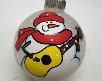 Guitar Personalized Ornament - Guitar Player Ornament - Musician Ornament - Acoustic Ornament  Guitar Teacher - Personalized Ornament Custom