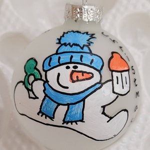 Personalized Baby Boy Custom Christmas Ornament - 1st Hand-painted Ornament - Personalized Baby Ornament for Boy - Ornament for Girl