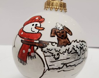 Personalized Dog Groomer Ornament - Custom Dog Groomer Ornament -Personalized Dog Ornament - Gift for Groomer -