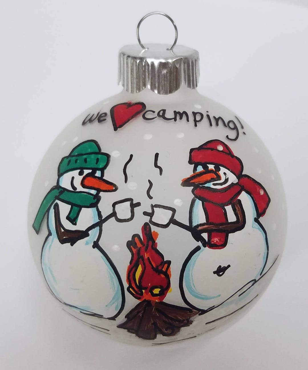 Personalized Camping Ornament Camp Camper Backpacking Campfire Ornament Family Camping First ...