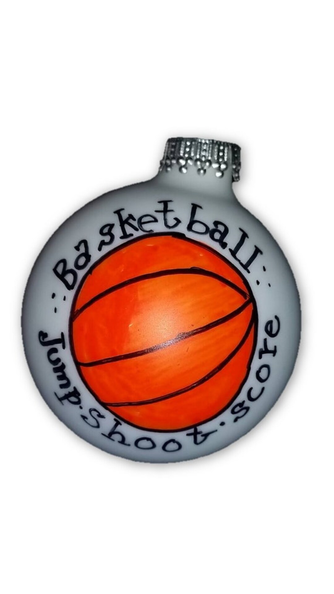 Basketball Ornament Hand Painted Basketball Custom Personalized