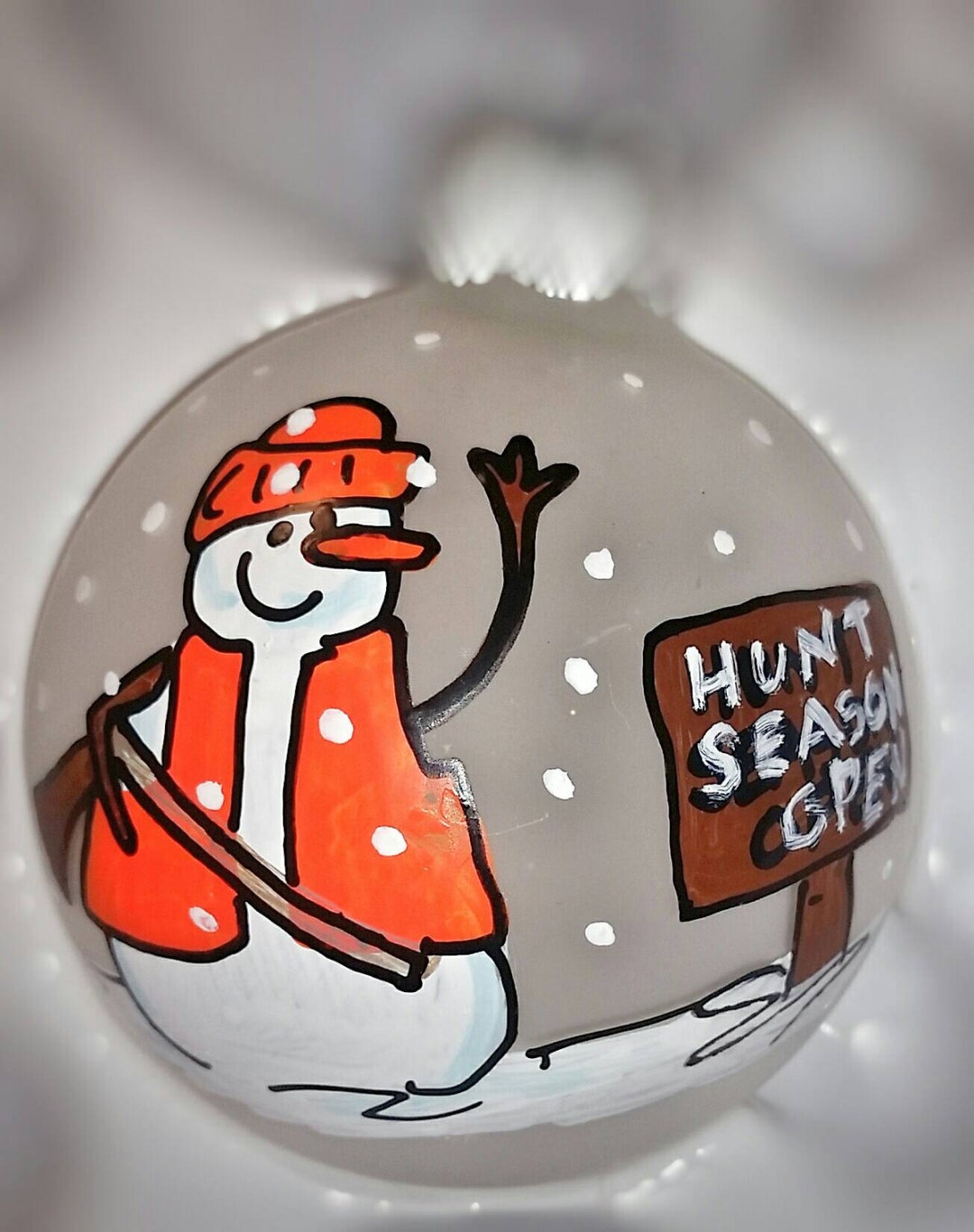 Hunter Christmas Ornament Personalized Hand-painted Custom Duck Deer ...