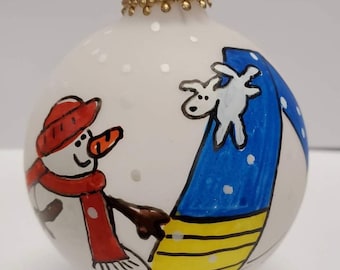 Dog Agility Ornament - Personalized Dog Agility Ornament - Dog Sports - Agility Team Ornament - 4 Paws 2 feet 1 Team - Custom Ornament