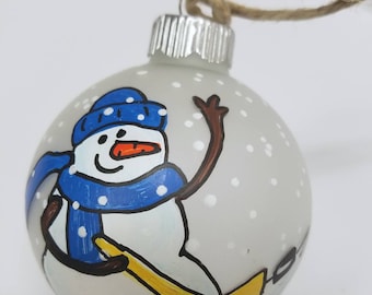 Personalized Hockey Custom Ornament - Hockey Player Ornament - Hockey Coach Ornament - Personalized Hand Painted Ornament - Team Gift