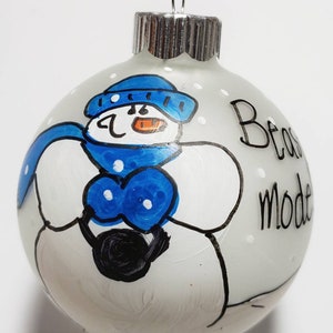 Personalized Cross Fit Beast Mode Ornament Hand-Painted Gym Beast Ornament Personal Trainer Ornament Custom Fitness Ornament Kettlebell