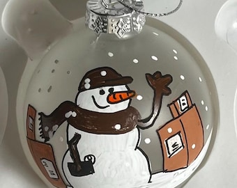 Delivery Driver Personalized Christmas Ornament - Delivery Man Person - UPS - Fed Ex - Freight - Delivery Driver Gift - Delivery Person Gift