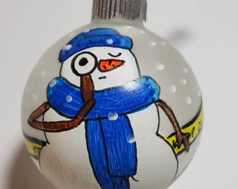 Police Private Detective Ornament - True Crime Lover Personalized Christmas Ornament - hand painted custom Ornament - Mystery Lover - Sleuth