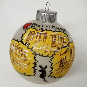 Personalized Barn Hunt Ornament - Barn Hunting Personalized Dog Christmas Ornament - Hand Painted Dog Sport Ornament - Custom Dog Ornament
