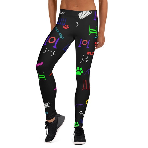 Agility Leggings Dog Sport Fun Dog Leggings Dog Agility Dog Agility Yoga Pants Fun Dog Agility Leggings Agility Trial Leggings Etsy Canada