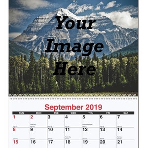 Custom Photo Calendar Yearly Monthly Customize Editable Calendar Personal