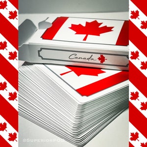 Cartas de Baralho CANADA, Cartas de Baralho Canadenses, Canadá Orgulhoso, Presentes do Canadá, Bandeira da Folha de Bordo, Baralho de Cartas do Canadá, Cartas de Baralho Superior POD