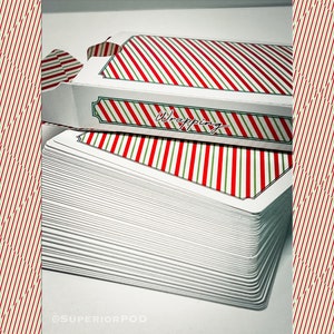 Carte da gioco per CONFEZIONI regalo di Natale, mazzo di carte da regalo, regalo di Natale, calze della Befana, biglietti di Natale, mazzo di biglietti di Natale, carta da regalo