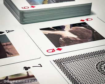 Custom Personalized Playing Cards with Printed Tuck Box (Read Description for Instructions!)