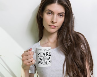 Stark Winter Ale Coffee Mug winterfell   mug, personalized mug. coffee cup and coffee mug.