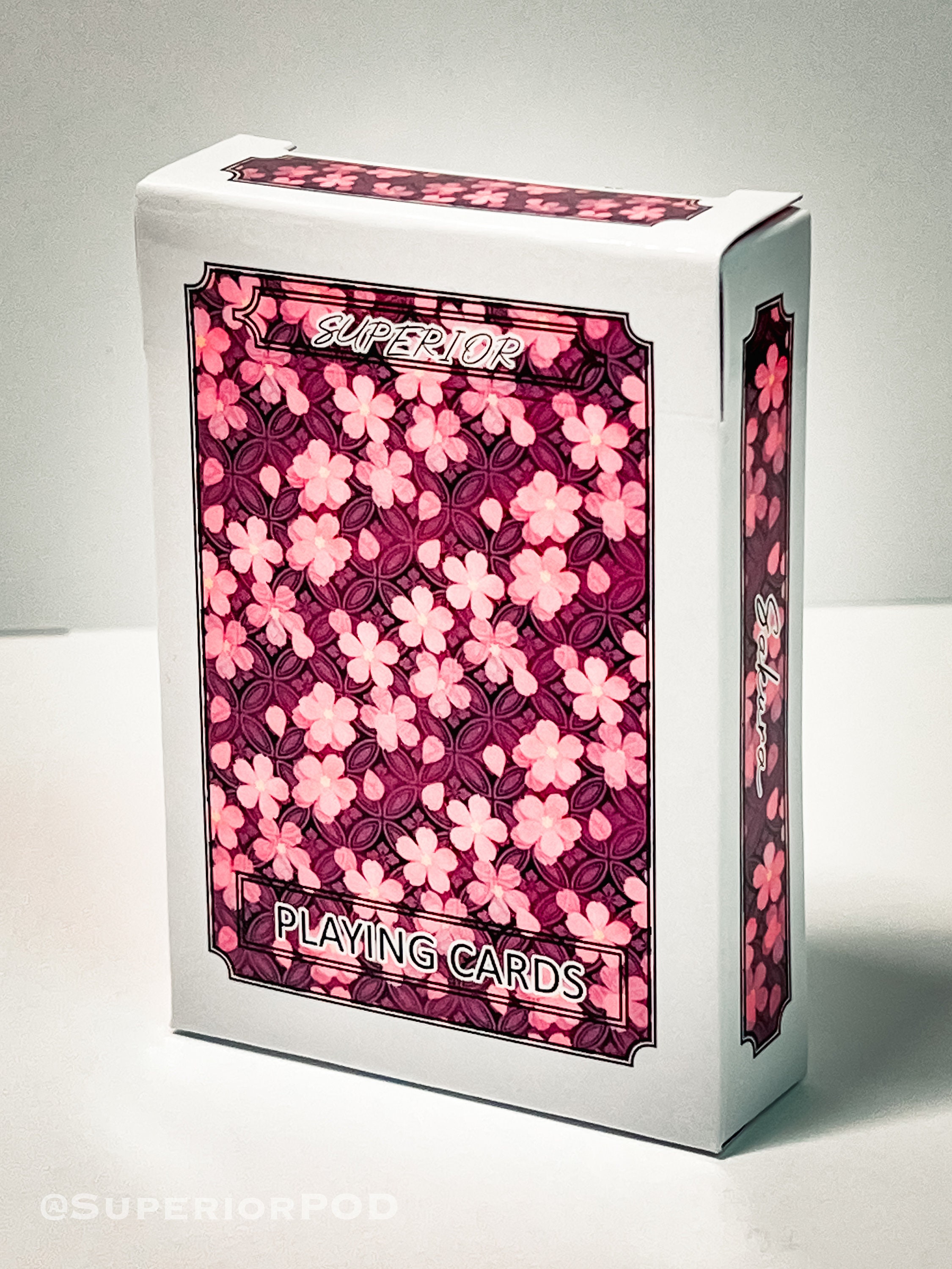 SAKURA Flower Playing Cards, Cherry Blossom Playing Cards
