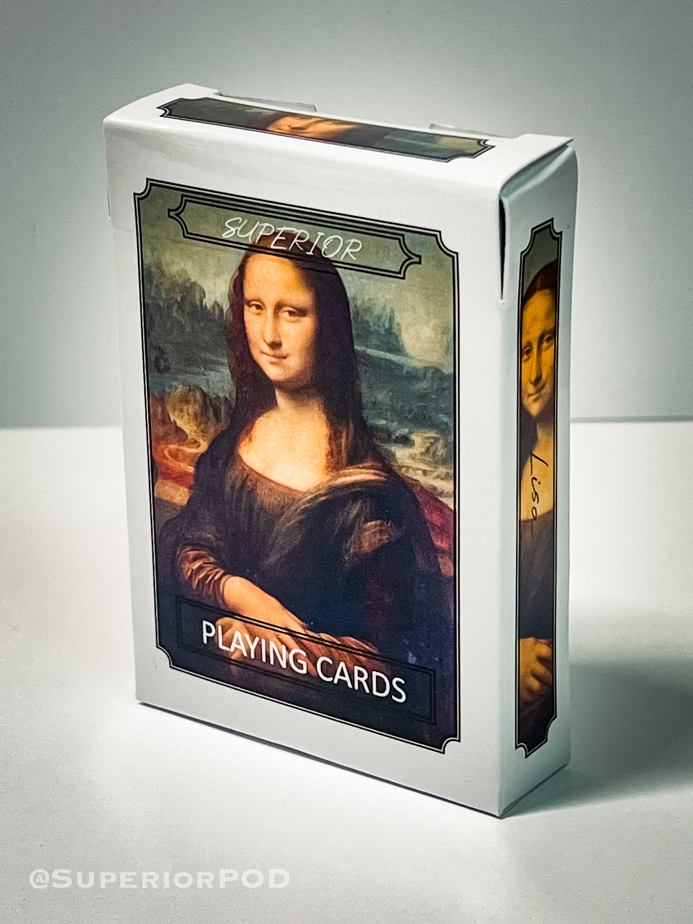 Mona LISA Playing Cards, Artwork Playing Cards, Mona Lisa Gift, Da