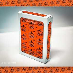 PUMPKIN Playing Cards, Halloween Playing Cards, Bat Playing Cards, Halloween Card Deck, Halloween Card, Halloween Gift, Pumpkin Card Deck