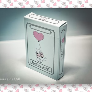 LA CHATTE, Cartes à jouer chat, Jeux de cartes amour, Jeu de cartes chat, Jeu de cartes amour, Carte de Saint-Valentin, Cadeau de la Saint-Valentin