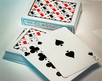 CLASSIC Red and Black Playing Cards, Poker Cards, Card Deck