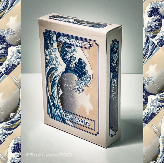 The Great WAVE Playing Cards, Waves Playing Cards, Japanese