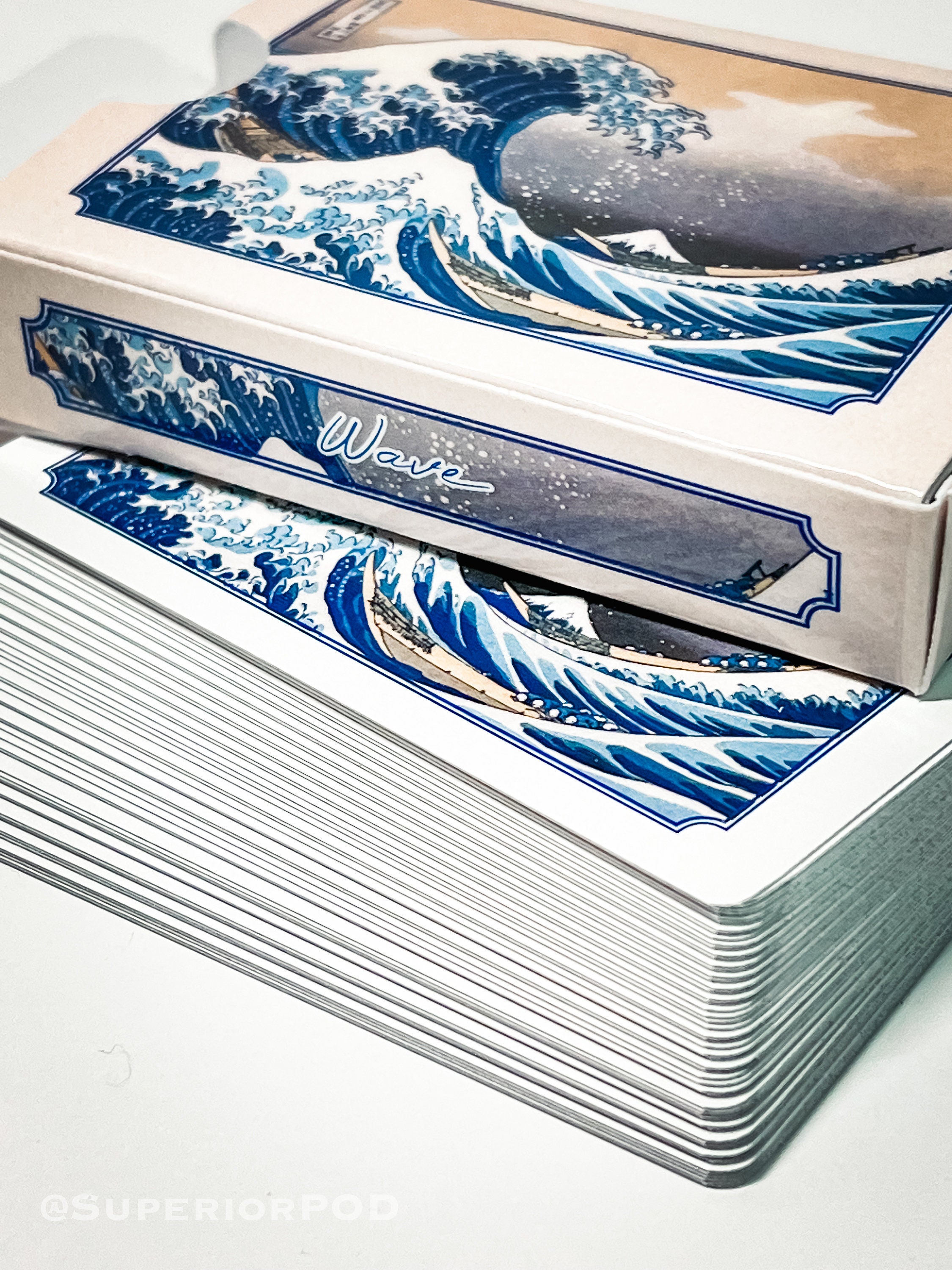 The Great WAVE Playing Cards, Waves Playing Cards, Japanese