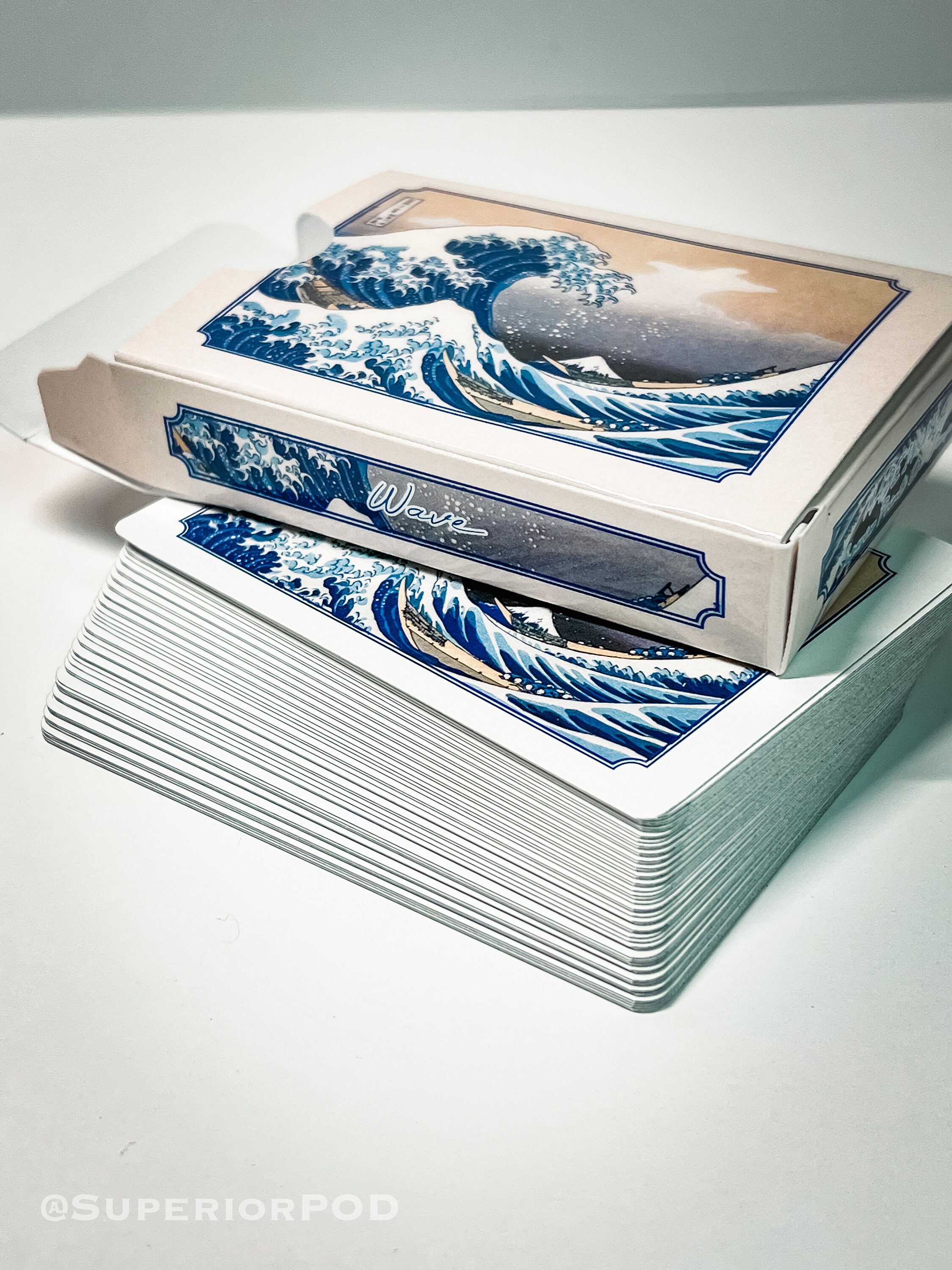 The Great WAVE Playing Cards, Waves Playing Cards, Japanese