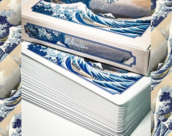 The Great WAVE Playing Cards, Waves Playing Cards, Japanese
