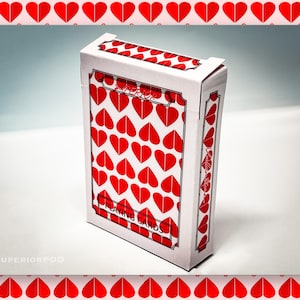 VALENTINE Spielkarten, Herz Spielkarten, Liebesspielkarten, Herz Kartenspiel, Liebeskarte, Valentinstagskarte, Valentinstagsgeschenk
