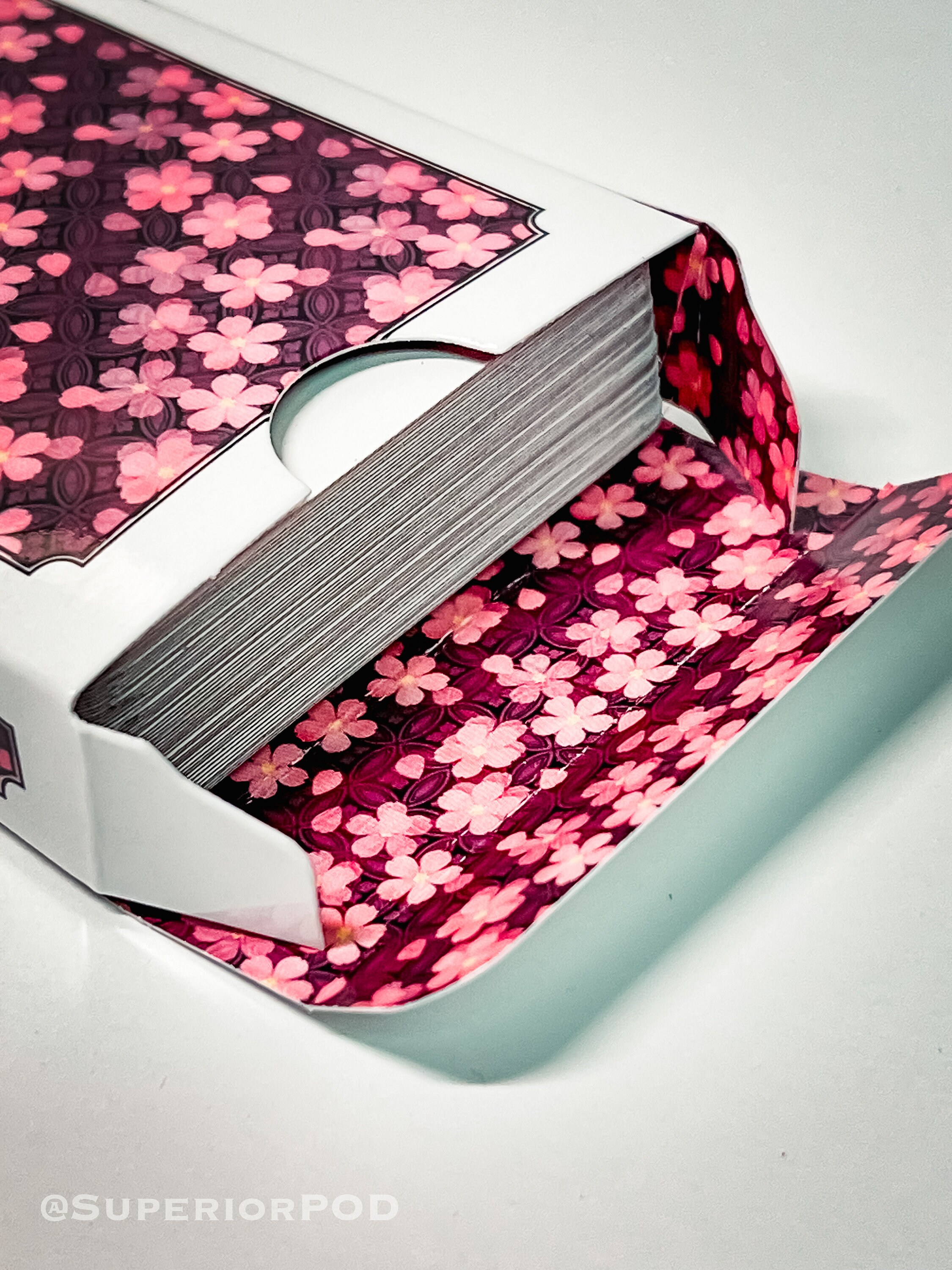 SAKURA Flower Playing Cards, Cherry Blossom Playing Cards