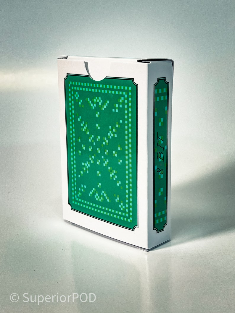 Personalized Playing	Custom Playing Cards	Personalized Gift	Paper Ephemera	MODERN ART	groomsman gift	Standard Card Decks	Deck Of Cards	retro playing cards	poker deck	poker cards	playing cards	8-BIT Cards