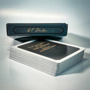 Jeu de cartes d'art Fish of New York, oeuvres d'art SF Denton, cadeau pêcheur, cadeau fête des pères, cadeau pêche, oeuvre d'art poisson, cartes poisson, aller pêcher