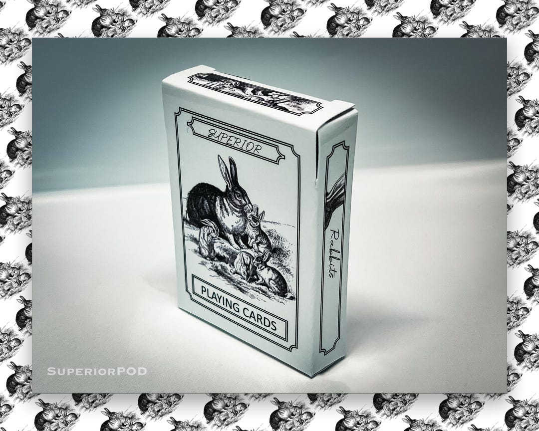 RABBITS Playing Cards, Bunny Playing Cards, Easter Gifts, Vintage ...