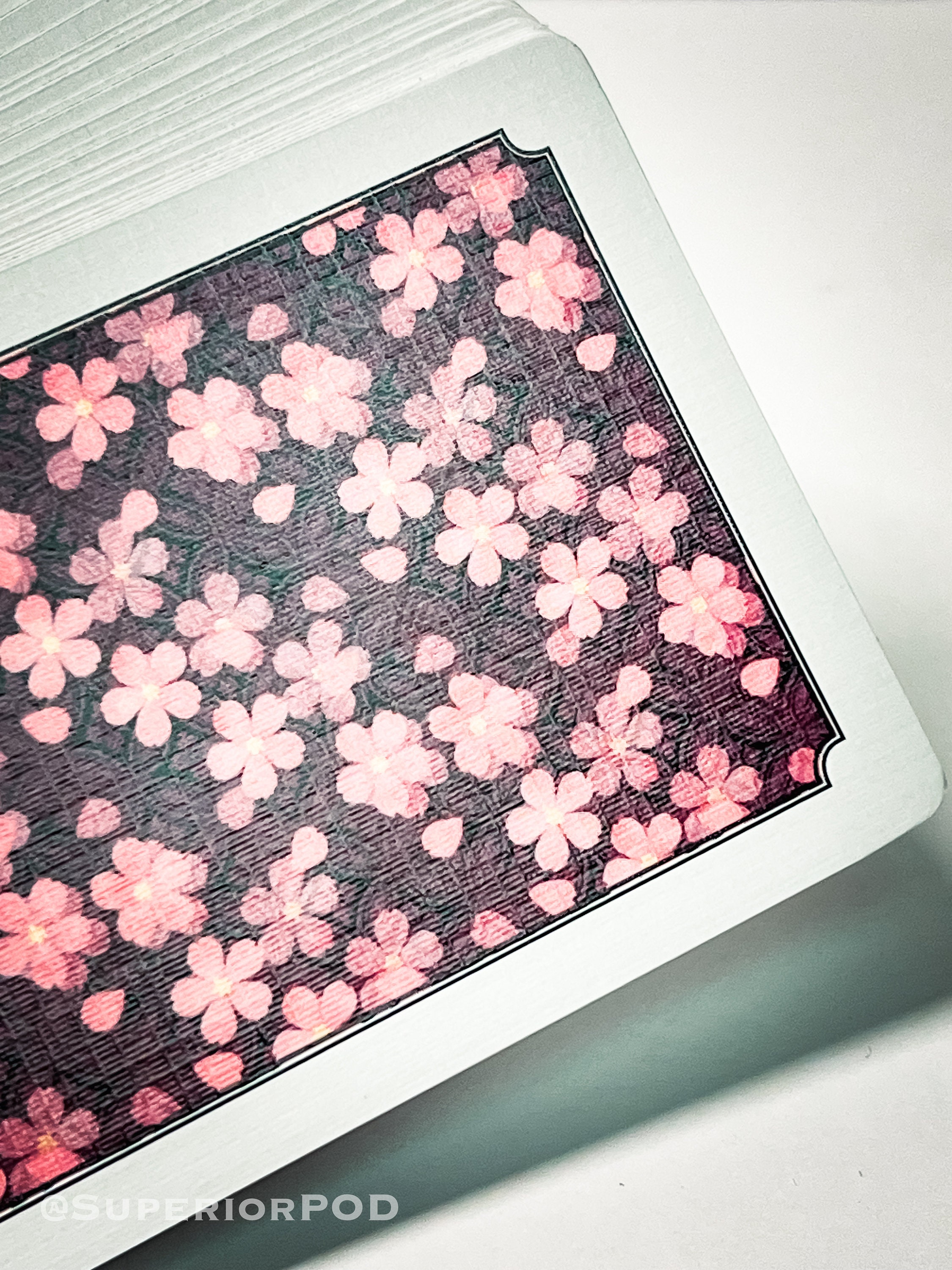 SAKURA Flower Playing Cards, Cherry Blossom Playing Cards