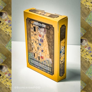 KLIMT Playing Cards, The Kiss Playing Cards, Gustav Klimt Gifts, The Kiss Gifts, Paintings Playing Cards, Superior POD Playing Cards