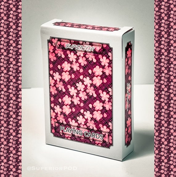 SAKURA Flower Playing Cards, Cherry Blossom Playing Cards