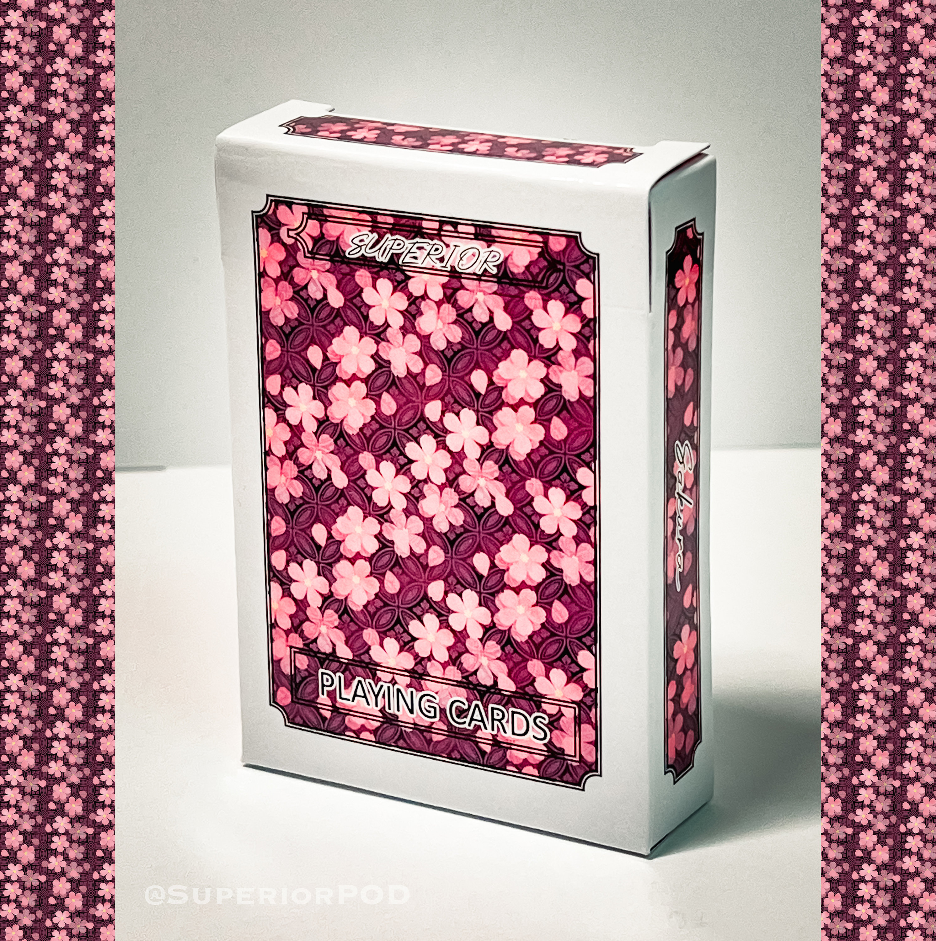 SAKURA Flower Playing Cards, Cherry Blossom Playing Cards