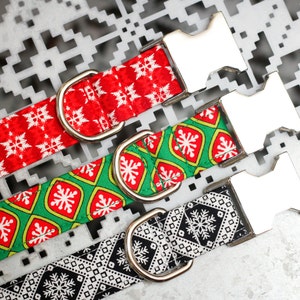 Schneeflocke Weihnachten Hundehalsband, Nordisch, Hundeliebhaber Geschenk, Hundehalsband, Hundestopf, RettungshundHalsband, weiblich, männlich