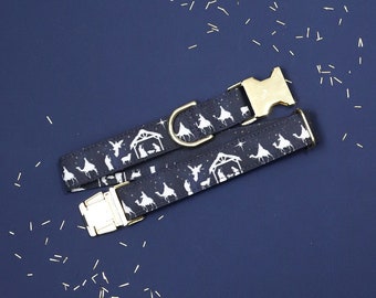 Nativity Dog Collar: Christmas Wisemen Pet Collar, Christian Gift