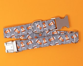 Pumpkin Spice Latte Dog Collar, PSL Dog Collar, Autumn dog collar, Fall Pet Collar by Zaley Designs