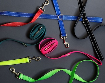 Reflective Webbing Dog Leash - High Visibility Dog Leash, Safety Webbing Dog Leash, Heavy Duty, Large Dog Leash, Heavy Duty Dog leash