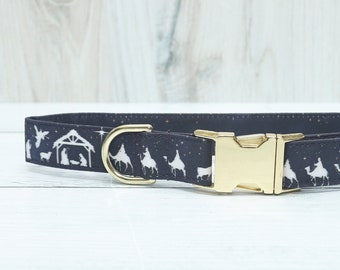 Nativity Dog Collar, Christmas Dog Collar, Wisemen Dog Collar, Pet Collar, Christian Dog Collar, Dog Lover Gift, Zaley Designs