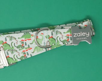 Weihnachten Dinosaurier Hundehalsband: T-Rex Urlaub Haustierhalsband