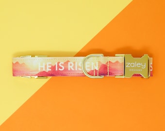 He is Risen Dog Collar: Easter Sunrise Design
