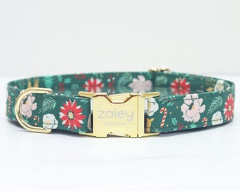 Weihnachtsstern Hundehalsband: Weihnachtshundehalsband