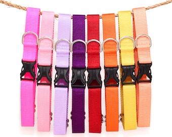 Collar para perro Simply Classic de Zaley Designs, totalmente de cincha con hebilla de plástico YKK