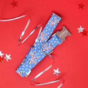 USA Bows Dog Collar with metal buckle | Patriotic Bows | Summer Dog Collar | Female Dog Collar| Red, White & Blue Dog Collar